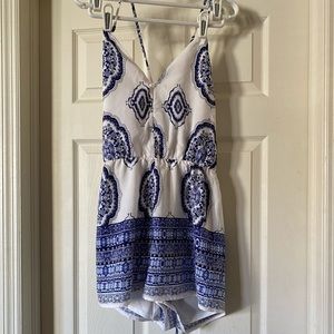 Cristal doll blue romper.